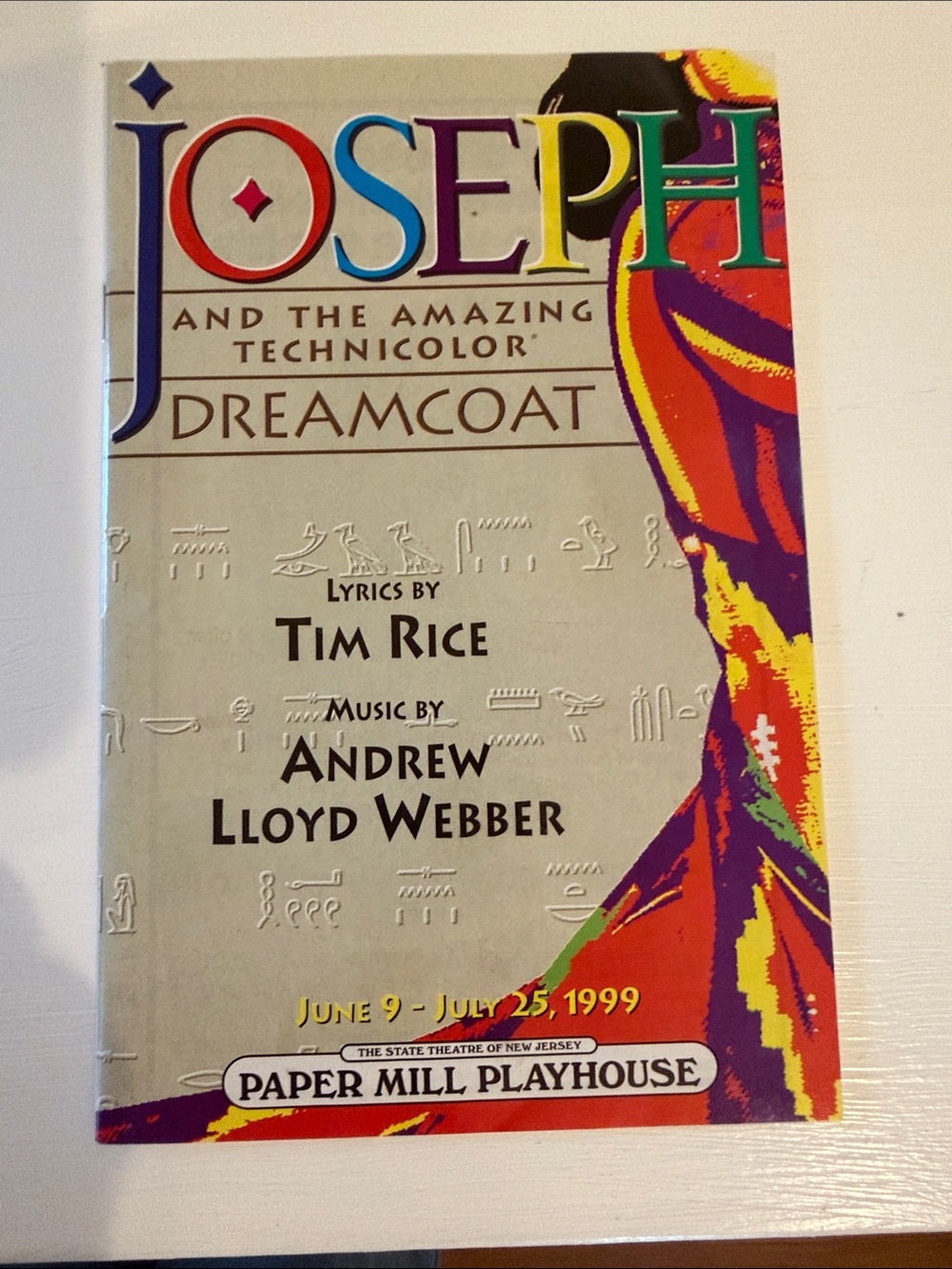 Joseph And Tje Amazing Technicolor Dreamcoat Playbill